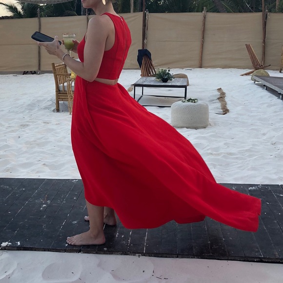 macaroon hook front mini dress